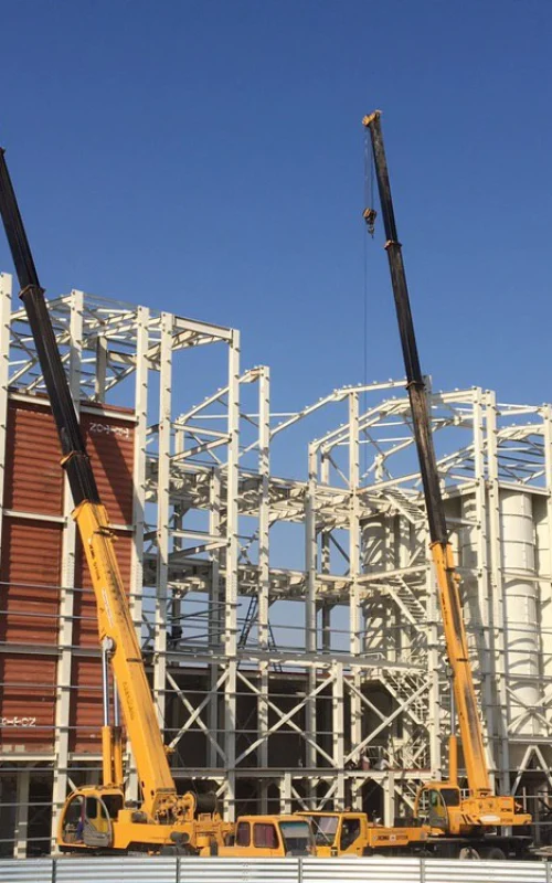 rice mill under construction by tayyab construction company